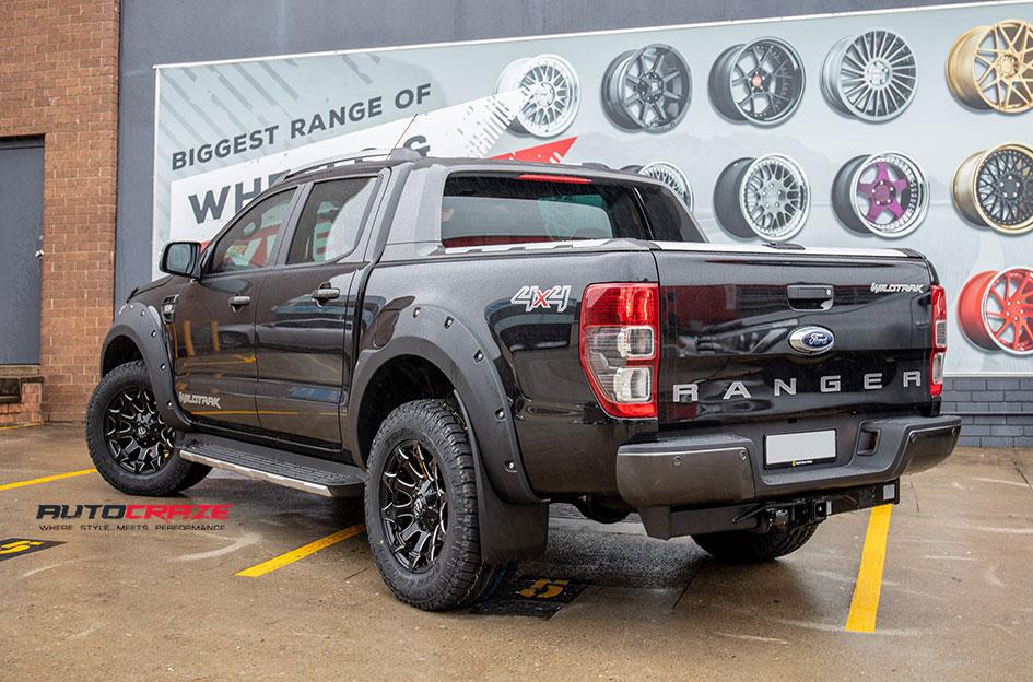 FORD RANGER BATTLE AXE GLOSS BLACK MILLED ACCENTS